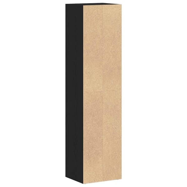 vidaXL Bokhylla svart ek 36x30x143 cm konstruerat trä