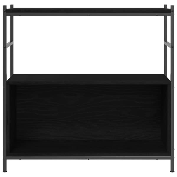 vidaXL Bokskap Svart Eik 80x30x78,5 cm Konstruert Tre