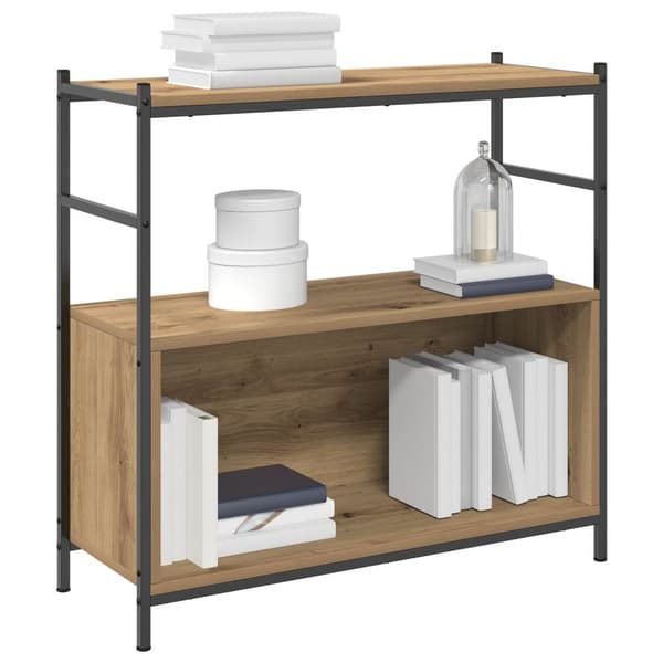 vidaXL Bokskap Artisian Eik 80x30x78,5 cm Konstruert Tre