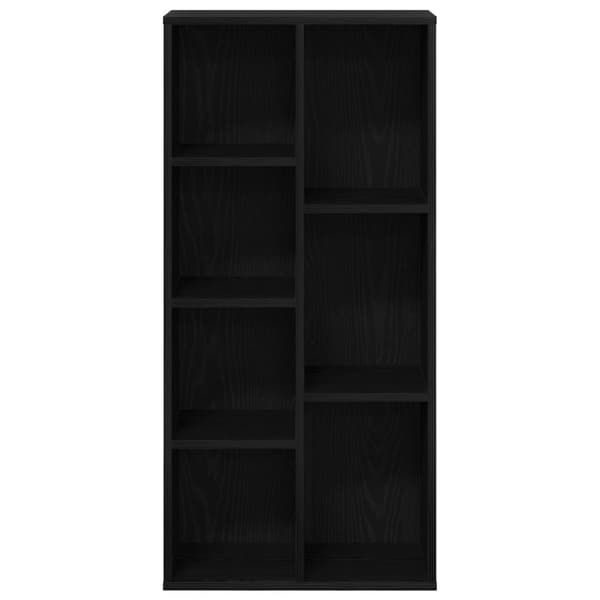 vidaXL Bokhylle Svart Eik 50x25x105 cm Konstruert Tre