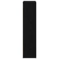 Miniatyrbilde 8 av 10: vidaXL Bokhylle Svart Eik 50x25x105 cm Konstruert Tre
