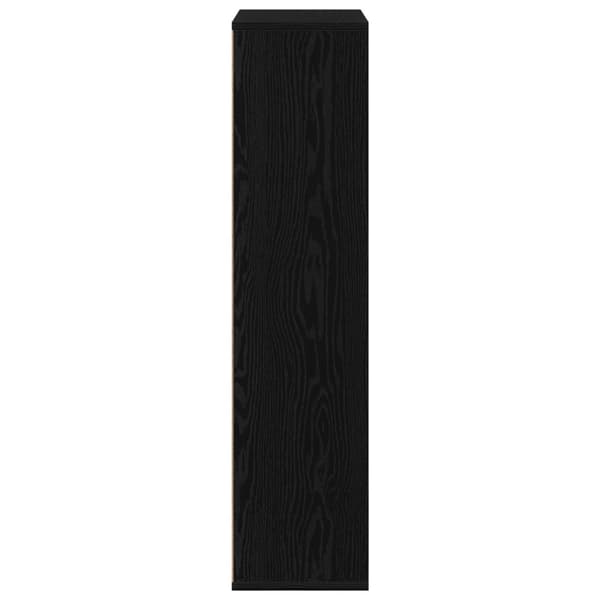 vidaXL Bokhylle Svart Eik 50x25x105 cm Konstruert Tre