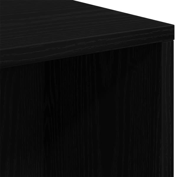 vidaXL Bokhylle Svart Eik 50x25x105 cm Konstruert Tre