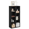 Miniatyrbilde 1 av 10: vidaXL Bokhylle Svart Eik 50x25x105 cm Konstruert Tre