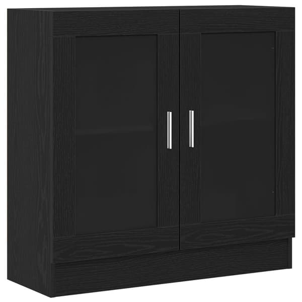 vidaXL Bokskap i svart eik 82,5x30,5x80 cm laget av konstruert tre