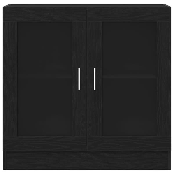 vidaXL Bokskap i svart eik 82,5x30,5x80 cm laget av konstruert tre