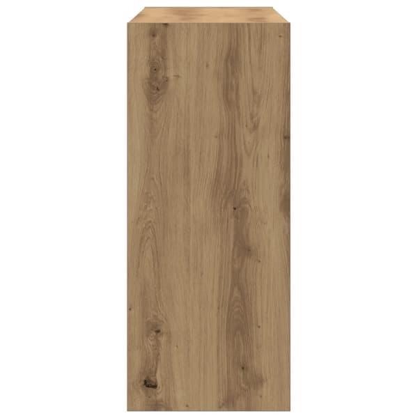 vidaXL Bokhylla Artisan ek Konstruerat trä Stor Bokskåp Rektangulär