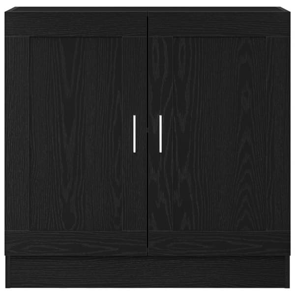 vidaXL Bokhylle i svart eik 82,5x30,5x80 cm, laget av konstruert tre