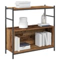 Miniatyrbilde 3 av 10: vidaXL Bokskap Røkt Eik 80x30x78,5 cm Konstruert Tre