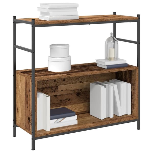 vidaXL Bokskap Røkt Eik 80x30x78,5 cm Konstruert Tre
