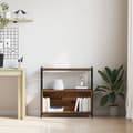 Miniatyrbilde 5 av 10: vidaXL Bokskap Røkt Eik 80x30x78,5 cm Konstruert Tre