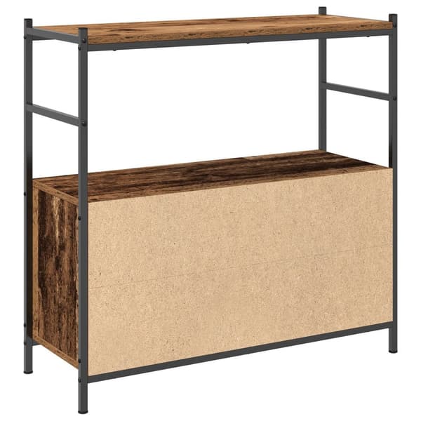 vidaXL Bokskap Røkt Eik 80x30x78,5 cm Konstruert Tre