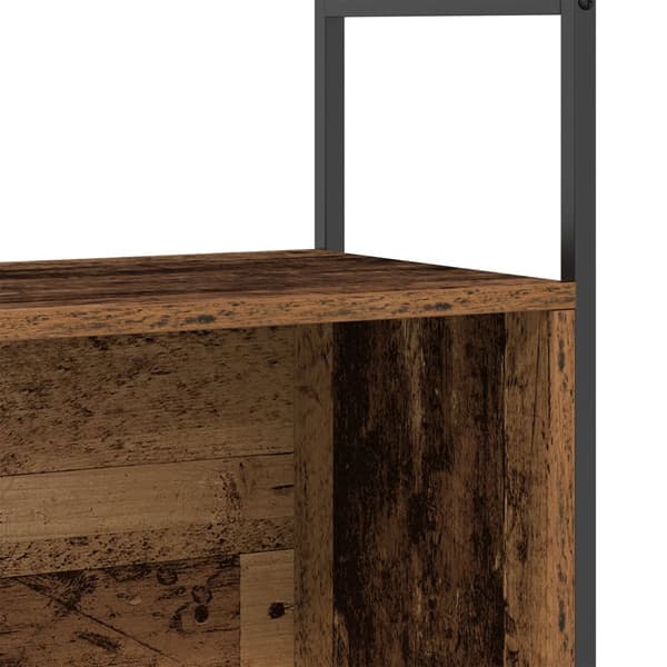vidaXL Bokskap Røkt Eik 80x30x78,5 cm Konstruert Tre