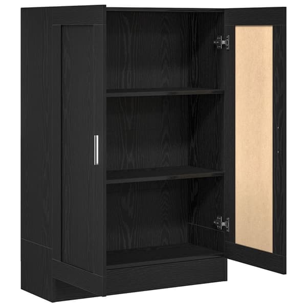 vidaXL Bokhylle i Svart Eik 82,5x30,5x115 cm i Konstruert Tre