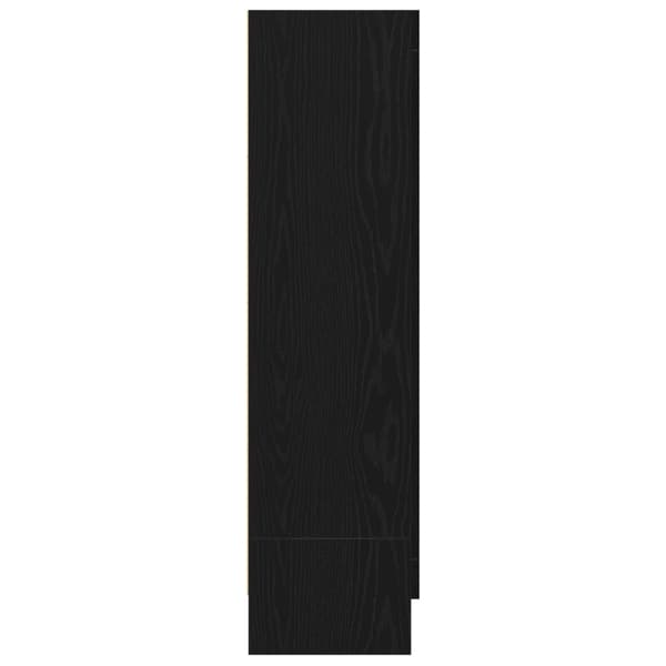 vidaXL Bokhylle i Svart Eik 82,5x30,5x115 cm i Konstruert Tre
