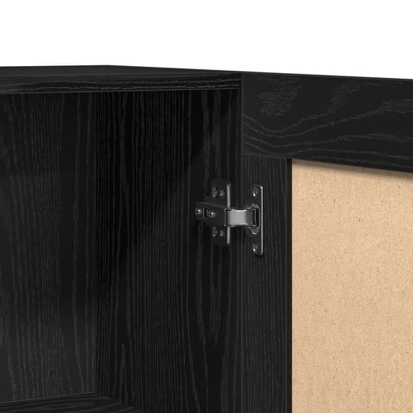 vidaXL Bokhylle i Svart Eik 82,5x30,5x115 cm i Konstruert Tre