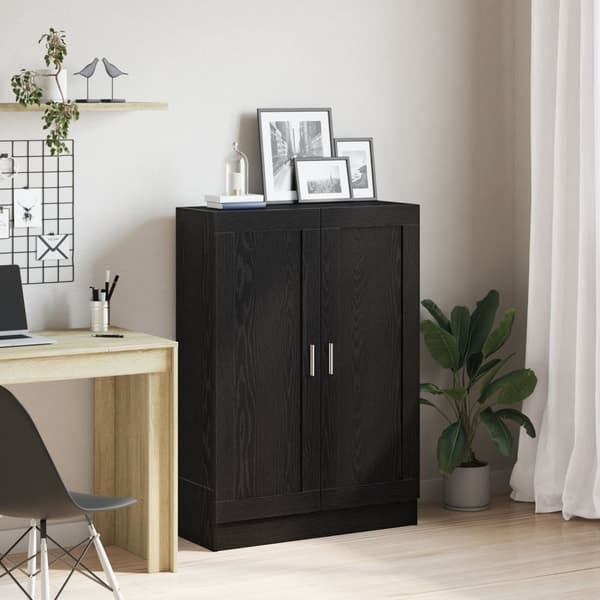 vidaXL Bokhylle i Svart Eik 82,5x30,5x115 cm i Konstruert Tre