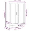 Pikkukuva 11 / 11: vidaXL Kirjahylly Musta Tammi 82,5x30,5x115 cm Insinööripuu