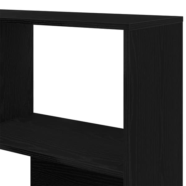 vidaXL Nurkkakaappi Musta Tammi 140x30x140 cm Tekninen Puu