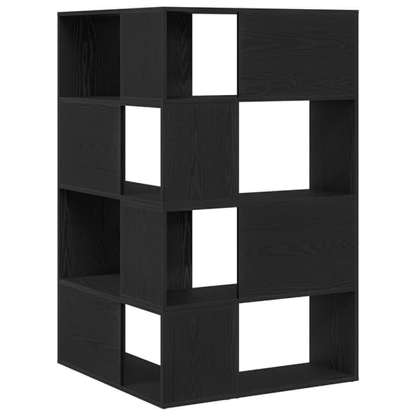 vidaXL Hjørneskap Svart Eik 140x30x140 cm Konstruert Tre