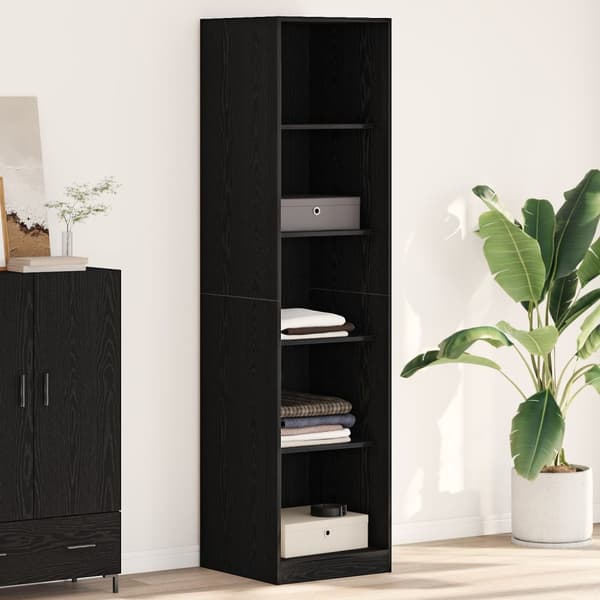 vidaXL Klesskap svart eik 50x50x200 cm laget av tre
