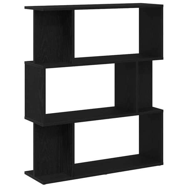 vidaXL bogreol 80x24x96 cm konstrueret træ sort-eg