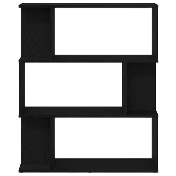 vidaXL bogreol 80x24x96 cm konstrueret træ sort-eg