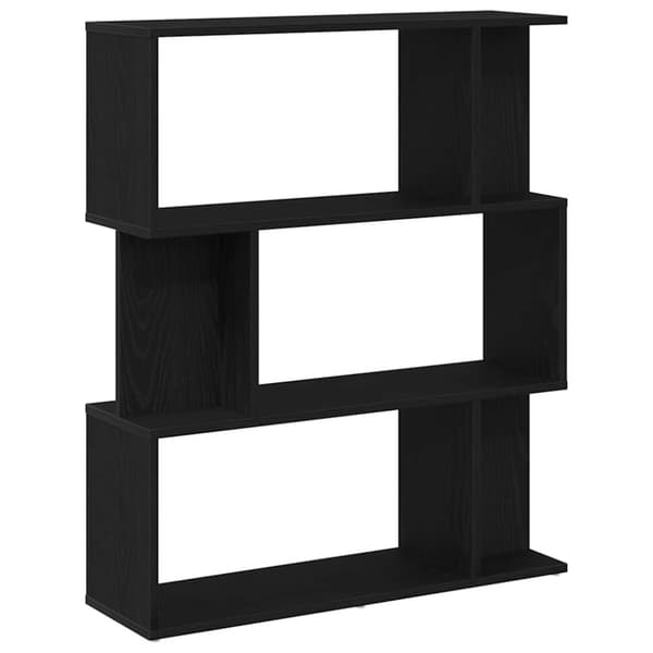 vidaXL bogreol 80x24x96 cm konstrueret træ sort-eg