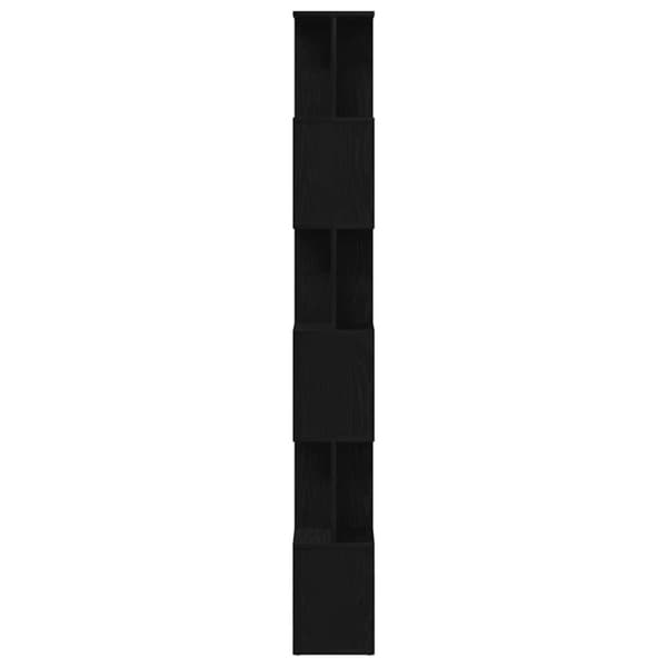 vidaXL bogreol 80x24x190,5 cm konstrueret træ sort-eg