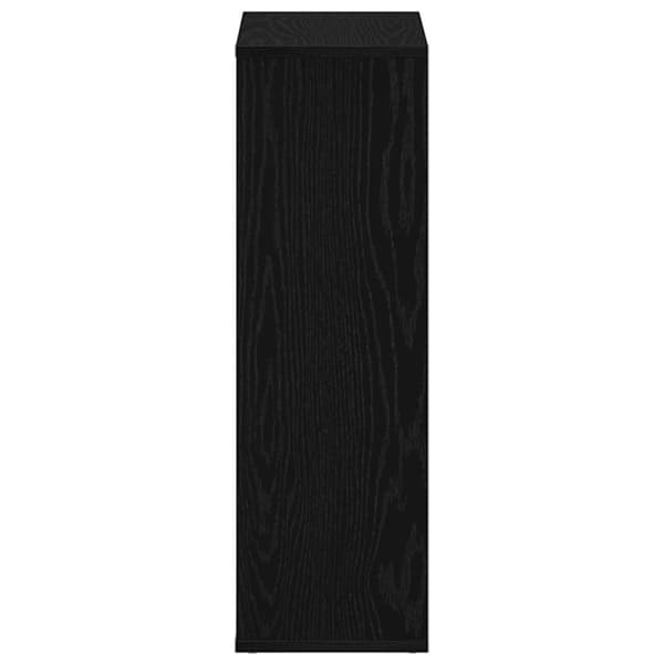 vidaXL Bokhylla svart ek 50x25x80 cm konstruerat trä