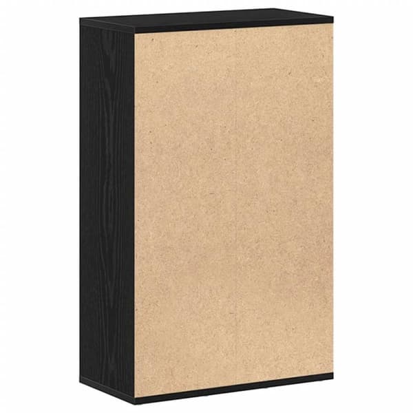 vidaXL Bokhylla svart ek 50x25x80 cm konstruerat trä