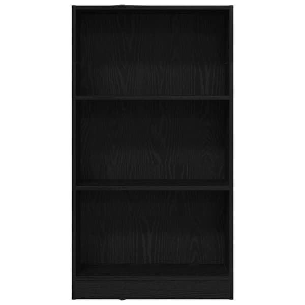 vidaXL Bokhylle svart eik 60x24x109 cm konstruert tre