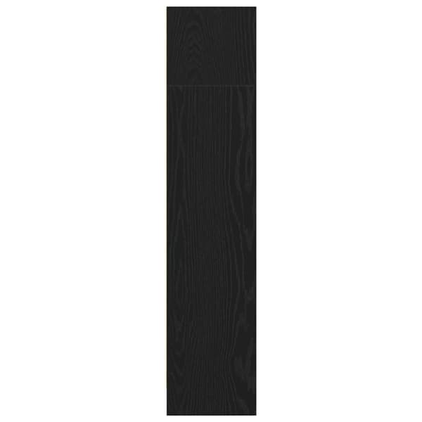 vidaXL Bokhylle svart eik 60x24x109 cm konstruert tre