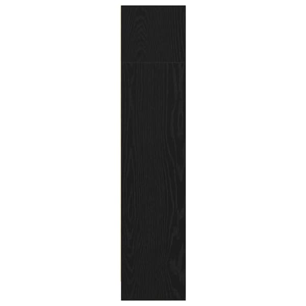 vidaXL bogreol 40x24x109 cm konstrueret træ sort egetræsfarve