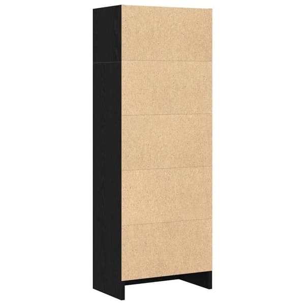 vidaXL bogreol 40x24x109 cm konstrueret træ sort egetræsfarve