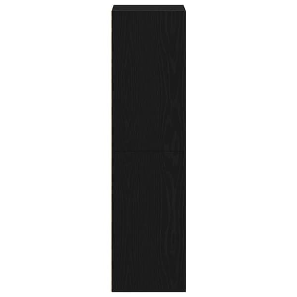 vidaXL bogreol 36x30x114 cm konstrueret træ sort-eg