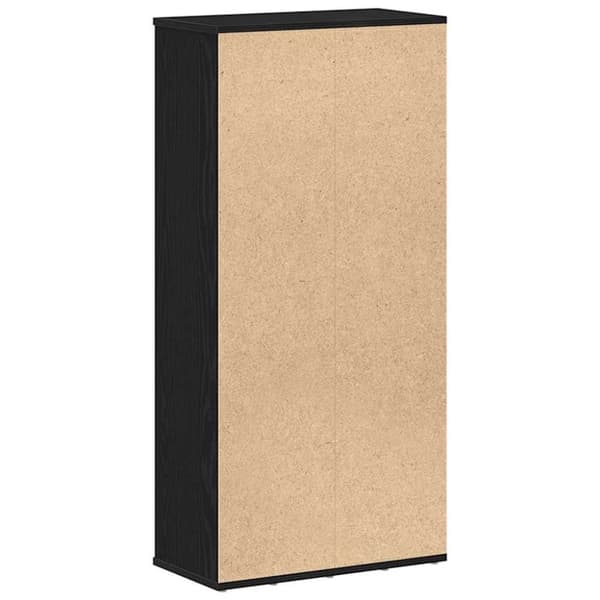 vidaXL bogreol 50x25x104 cm konstrueret træ sort-eg