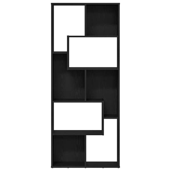 vidaXL Bokhylle svart eik 67x24x161 cm konstruert tre