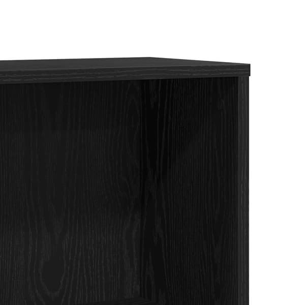 vidaXL Bokhylle svart eik 67x24x161 cm konstruert tre