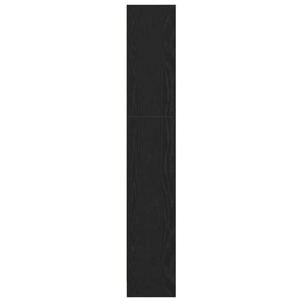 vidaXL Bokhylle svart eik 80x24x143 cm konstruert tre