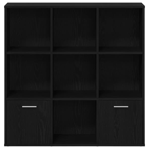vidaXL bogskab 98x29x97,5 cm konstrueret træ sort egetræsfarve