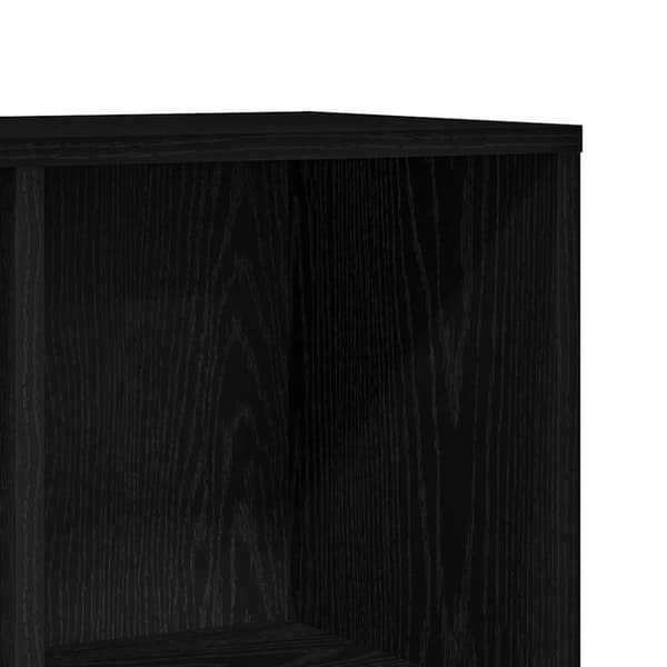 vidaXL bogskab 98x29x97,5 cm konstrueret træ sort egetræsfarve
