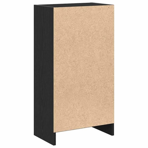 vidaXL bogreol 40x24x76 cm konstrueret træ sort egetræsfarve