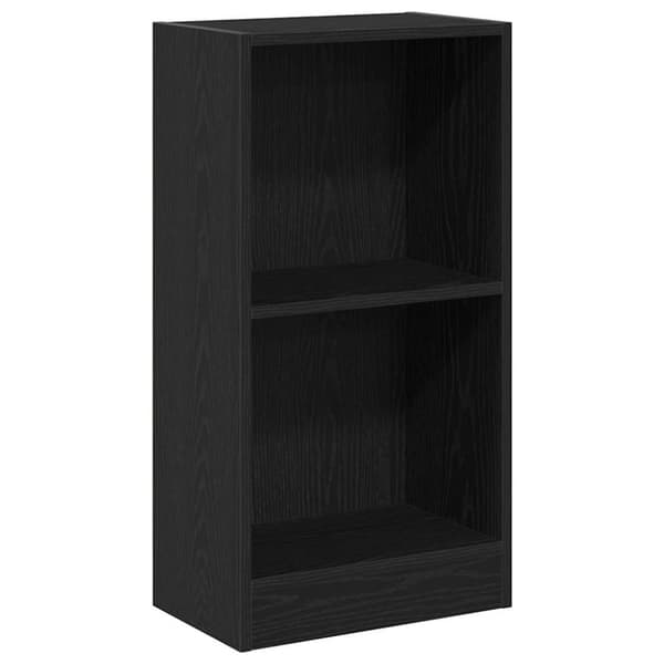 vidaXL bogreol 40x24x76 cm konstrueret træ sort egetræsfarve