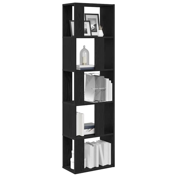 vidaXL bogreol/rumdeler 45x24x159 cm konstrueret træ sort-eg