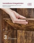 Miniatyrbillede 4 af 6: Reol, VASAGLE, 40 x 24 x 178,5 cm, Hvid.