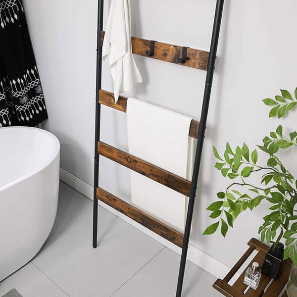 Pyyheportaat, LLS011B01, 65x178 cm, Vintage ruskea-musta.