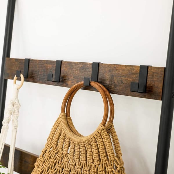 Pyyheportaat, LLS011B01, 65x178 cm, Vintage ruskea-musta.