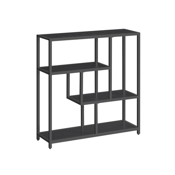 Reol, VASAGLE Bogreol, 30 x 100 x 103 cm, Ebony Sort.