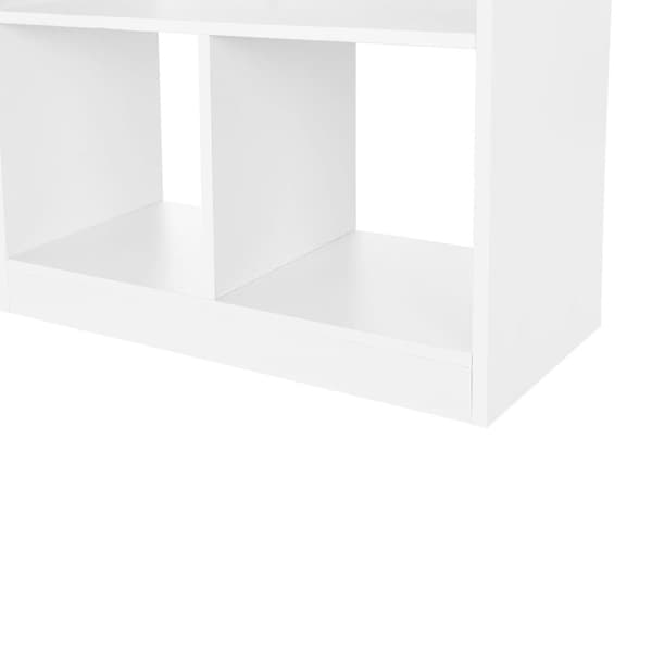 Bogreol, VASAGLE, 97.5x100x30 cm, Hvid
